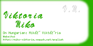 viktoria miko business card