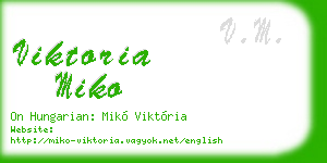 viktoria miko business card
